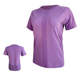 T-shirts de sport 53x65x54,5cm XL t-shirt ample à col rond et à séchage rapide pour femmes fitness violet chemisette d'athletisme