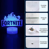 Veilleuse 7 Couleurs Lampe Veilleuse LED USB Télécommande Touch Chambre Décoration Lamp de Table Cadeau Veilleuse 3D Acrylique