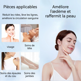 Instrument de beauté 3 vitesses réglables double rouleau 60x50x25mm mini appareil beauté micro-courant masseur de voyage portable