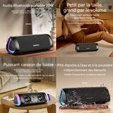 Enceinte Bluetooth 2000mAh-4000mAh IPX6 15m distance effective puce bluetooth 5.3 Interface type-C enceinte portable enceinte sono