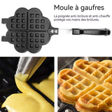 Moule à gaufres 14x14cm moule à gaufres ménager en forme de fleur outils de cuisson moule à œufs cadeaux maison moule à gâteau
