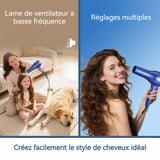 Sèche-cheveux 27cm 5000 W Température constante intelligente Réglage multi-niveaux et conception silencieuse Sèche-cheveux ionique