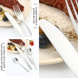 ouverts de Table Ménagère de 48 Couverts en Acier Inoxydable Haute Qualité pour 12 Personnes Comprend Couteau Fourchette Cuillère