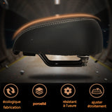 siège de vélo 680g arc en acier élargir No Nose Slow Rebound PU Leather Shock Absorption selle de vélo ultra confortable