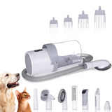 Tondeuse chien 2,5L 300w aspirateur poil de chien réglage à 3 vitesses filtration à 4 niveaux tondeuse pour chien avec aspirateur