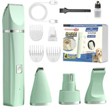 Ensemble de tondeuse pour animaux de compagnie 4-en-1 rasage pour chat et chien vernis à ongles nettoyage et beauté
