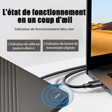Disque dur externe 750GB USB 3.0 disque dur externe mobile storage 5400 tr/min Système de support Windows/OS/Linux aluminium noir