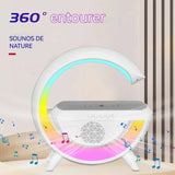 enceinte bluetooth Multifonctionnel Avec lumière LED Peut recharger sans fil téléphones portables haut-parleur bluetooth stéréo