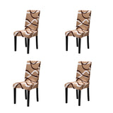 4pcs  Housse de chaise de restaurant  Housse de chaise extensible  Housse de chaise en une seule pièce Polyester  Hôtel  Ménage
