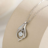 s925 sterling silver classic romantic pendlace female simulation diamond a carat fashion design temperament hundred