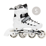 Patins à roues alignées patins à roulettes de taille réglable avec roues éclairées patins à roues alignées pour adultes et enfants