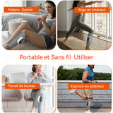 Masseur sans fil pratique 56 x 30 cm 1 pièce 3 modes Avec compresse chaude Minuterie intelligente de 15 minutes Masseur de jambes