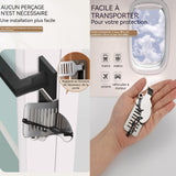 Butée de porte 10 pièces butée de porte portative en acier inoxydable barrière de porte antivol domestique protection de voyage