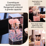 Organisateur de Bureau 21 cm Matériau PS transparent Conception étanche et anti-poussière Choix de rangement idéal pour les filles