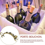 Rouge vin bouchon présentoir chat en métal bouteille de vin bouchon étagère titulaire bouteille présentoir de vin rouge élégant