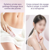 Rasoir electrique femme 200mAh IPX7 2 en 1 rechargeable pour femme à 2 têtes tondeuse de précision epilateur pour visage corps