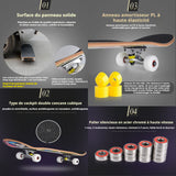 Skateboard 31 pouces 78x20cm balançoire double enfant débutant à quatre roues convient aux enfants adolescents et adultes graffiti