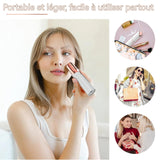 Épilateur 100mah 5W tête de coupe arrondie convient à tout le corps conception silencieuse petit et portable rechargeable blanc
