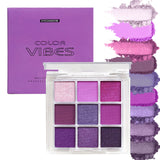 palette de fards à paupières 9 couleurs portable étanch et résistant à la transpiration palette d'ombres à paupières pour la scène