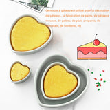 Moule à gâteau 2 pcs 9 pouces et 10 pouces moule à gâteau en silicone amour moule à pâtisserie plaque à pâtisserie en couches bleu