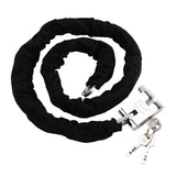 Antivol velo 150cm noir sécurité combinaison de chiffres cadenas pour vélo moto enfant adultes chaîne antivol vélo antivol de vélo