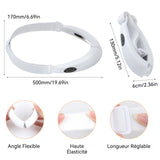 Masque liftant 400mah appareil massage visage masque de levage visage cinq fonctions et 8 niveaux réglables v lifting masque