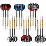 Fléchettes à pointe en acier 18PCS multicolore jeu de fléchettes flechette pointe fléchettes à pointe fléchettes à pointe aiguille