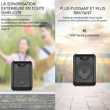Haut-parleur 50 mètres distance de transmission de 6 à 8 heures autonomie de haut-parleur extérieur multifonctionnel haute puissance