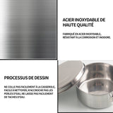Batterie de cuisine de camping 4 pcs casseroles camping camping ustensiles complets ensemble de casseroles et poêles portables