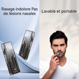 Tondeuse Nez 90x30x18mm 2w Lavable Tondeuse électrique portable rechargeable longue durée pour poils de nez Rasage sans douleur