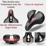 Selle de vélo 720g Gel respirant creux Absorbant les chocs Résistant à l'abrasion PU Résistant à l'eau 3.selle vélo confort