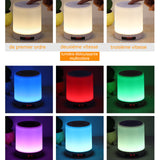 Veilleuse 3W connexion bluetooth réglage sept vitesses haut-parleur bluetooth veilleuse hors puericulture chargement lampe chevet