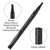 rayon à sourcils à quatre pointes 6 g 11,5x2cm 6 couleurs Facile à appliquer Résistant à l'eau et aux bavures Couleur longue tenue