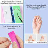 Lime à ongles 3,5x2,5x9 cm Lot de 4 blocs polissoirs agrave ongles agrave Lime à ongles carrée pour produits de beauté Lavable