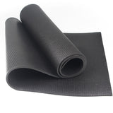 Tapis de yoga Antidérapant Tapis de gymnastique Tapis de Pilates Tapis de sport 5mm PU Dimensions 183x68cm noir