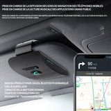 Kit mains libres pour voiture 10x6x2.1cm main libre voiture bluetooth haut-parleur micro intégré avec clip bluetooth pour voiture