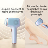 Épilateur lumière avec refroidissement 15j 2 têtes remplaçables contrôle tactile épilateur pour femme epilateur lumière pulsée