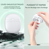Coupe-ongles électrique 76x63x33 mm 60 utilisations consécutives automatique sans danger pour prévenir les éclabousser fonction de