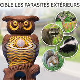 Répulsif 12 mètres Capteur grand angle extérieur 120 degrés Vision nocturne Capteur respectueux  l'environnement répulsif moustique