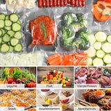 Sachet sous vide 10PCS 25x35cm pois de 0,19mm d'épaisseur plastique transparent hermétique conservation des aliments à domicile