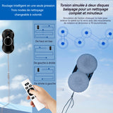 Robot laveur de vitres 2800pa 500 mah 30 ml télécommande infrarouge tissu en fibres haute densité système d'auto-apprentissage