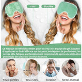Masque yeux froid réglable avec doublure en flanelle masque de glace pour les yeux masque des yeux gel gonflés gel froid yeux
