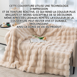 Couverture flanelle couverture polaire chaud couverture moelleuse et douillette couverture de canapé couverture lit 130x160cm