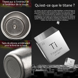 Mug Isotherme 500ml tasse thermos en titane pur tasse thermos à affichage numérique intelligent coffret cadeau exquis pour offrir