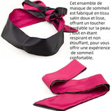 Satin bandeau oeil 2PCS bandeau yeux nuit sexy masque pour les yeux en satin doux masque de sommeil satin masque de nuit satin