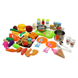 Tablier d'enfant sur la cuisine de cuisson des filles ensemble de jouets Outils de cuisine de légumes chef de jeu puzzle