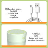 Mini Blender 350 ml Compact et portable Boost d'énergie Rechargeable par USB Convient à toutes les occasions Presse agrumes manuel