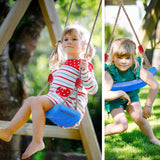 Balançoire Supporte jusqu'à 410kg Hauteur de corde réglable Polissage fin Convient aux enfants de plus de 3 ans Balançoire de jardin