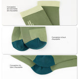 Bas de contention lot de 4 paires de différentes couleurs respirant et résistant pour sportive cyclisme chaussettes de compression