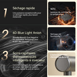 Sèche cheveux 2200W 3 niveaux de vitesse du vent 2 réglages de température Contrôle intelligent de la température constante NTC